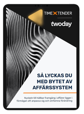 iPad visar omslaget på e-boken: Så lyckas du med bytet av affärssystem