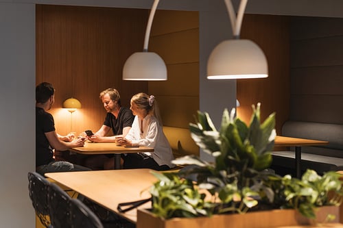People sitting together